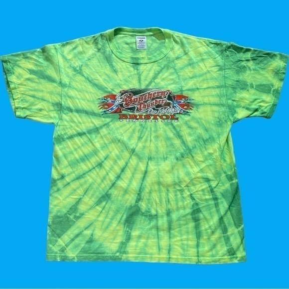 Custom biker motorcycle Bristol Tennessee Dixie t shirt - Picture 4 of 6